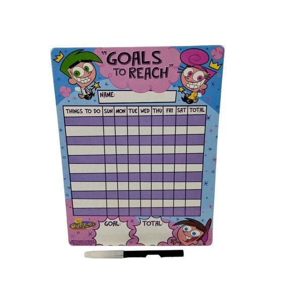 Nickelodeon Fairly Odd Parents Daily Weekly Chores To Do List Achievement Goals - Picture 1 of 5